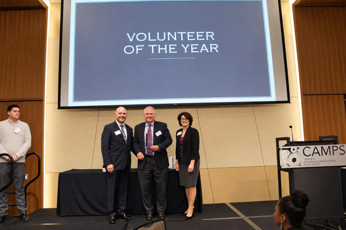 The Volunteer of the Year presentation at the CAMPS annual awards
